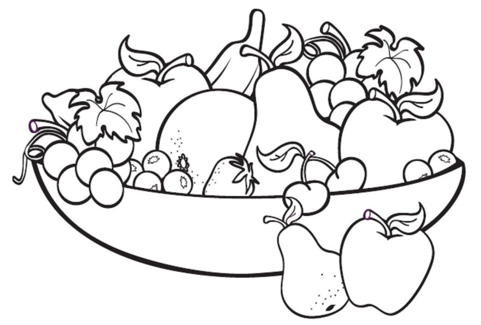 gambar buah buahan untuk diwarnai