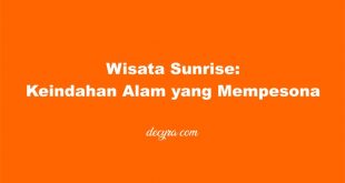 wisata sunrise