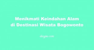 Wisata Bogowonto